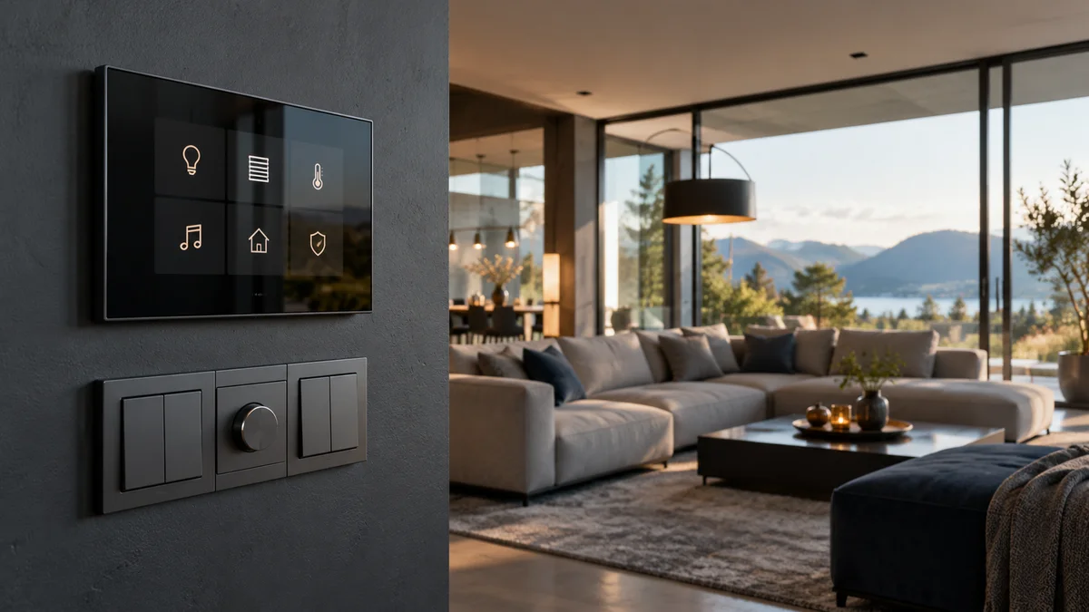 KNX išmaniųjų namų sprendimo vizualas